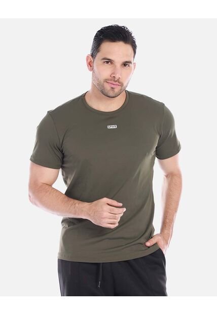 Camiseta Básica Hombre Verde