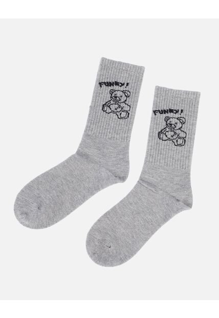 Medias Largas Para Dama Con Estampado De Osito