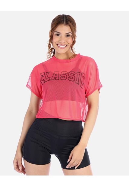 Camiseta Deportiva En Malla Mujer