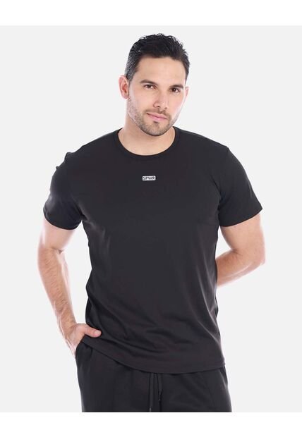 Camiseta Básica Hombre Negra