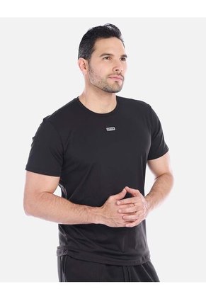 Camiseta Básica Hombre Negra