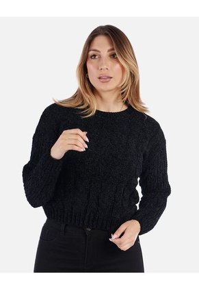 Suéter Tejido Manga Larga Mujer