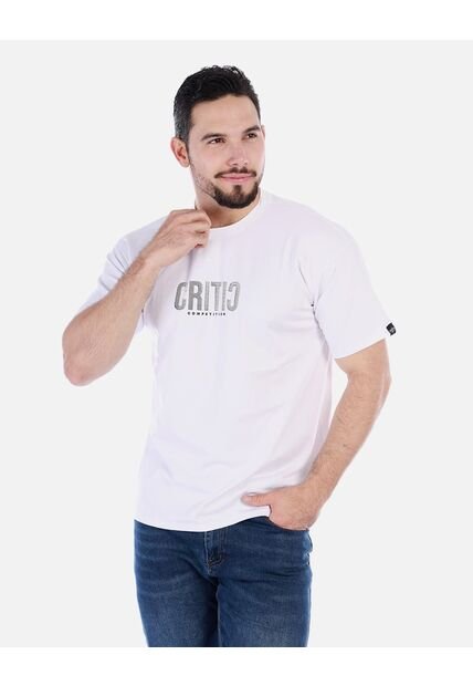 Camiseta Ajustada De Hombre Cuello Redondo
