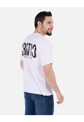 Camiseta Ajustada De Hombre Cuello Redondo