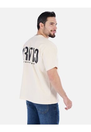 Camiseta Ajustada De Hombre Cuello Redondo