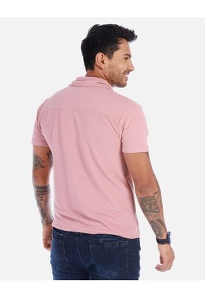 Camisa Tipo Polo Con Botones Para Hombre