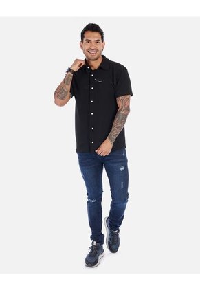 Camisa Tipo Polo Con Botones Para Hombre