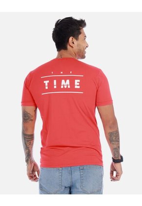 Camiseta Para Hombre Estampado Cuello Redondo