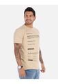 Camiseta Para Hombre Estampado Cuello Redondo de Arequipe