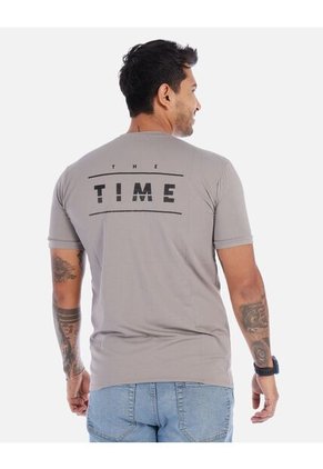 Camiseta Para Hombre Estampado Cuello Redondo