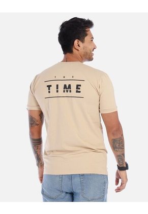 Camiseta Para Hombre Estampado Cuello Redondo