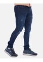 Jean Skinny Con Desgaste Para Hombre Azul Oscuro de Arequipe