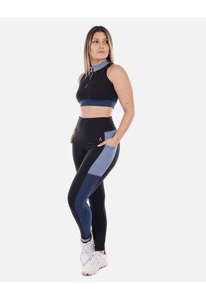 Leggings Deportivos De Mujer Con Bloques De Color