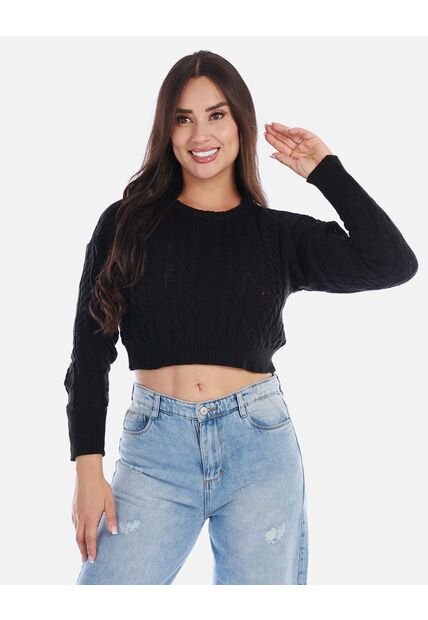 Buzo Tejido Mujer Estilo Básico