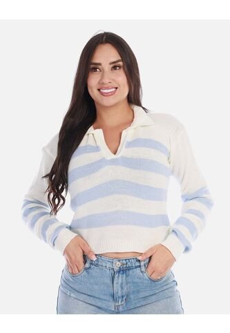 Buzo Tejido A Rayas Mujer Arequipe