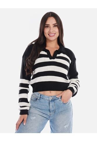 Buzo Tejido A Rayas Mujer Arequipe