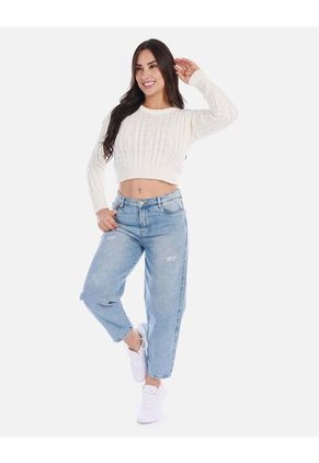 Buzo Tejido Mujer Estilo Básico