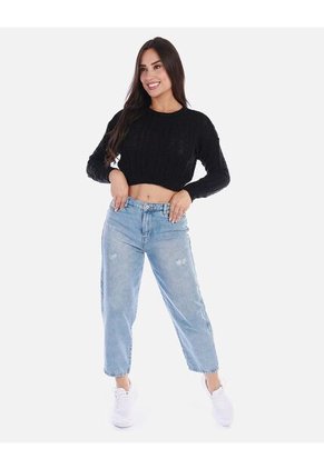 Buzo Tejido Mujer Estilo Básico