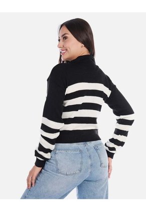 Buzo Tejido A Rayas Mujer