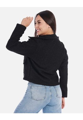 Chaqueta Corta Mujer Textura Suave