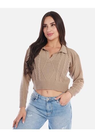 Buzo Tipo Polo Tejido Mujer Arequipe