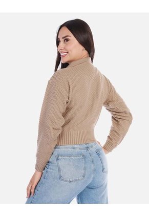 Buzo Tipo Polo Tejido Mujer