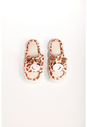 Babuchas Animal Print Jirafa Mujer