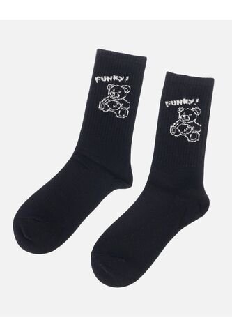 Medias Largas Para Dama Con Estampado De Osito Arequipe