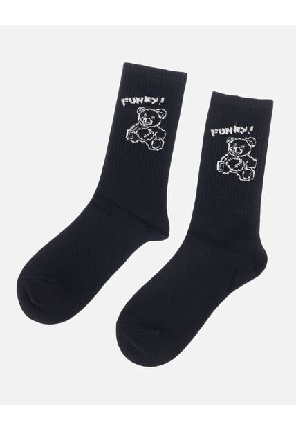 Medias Largas Para Dama Con Estampado De Osito