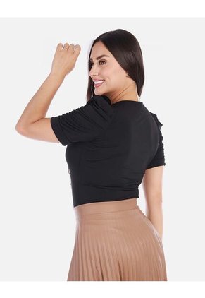 Blusa Manga Corta Para Mujer Moderna Y Fresca