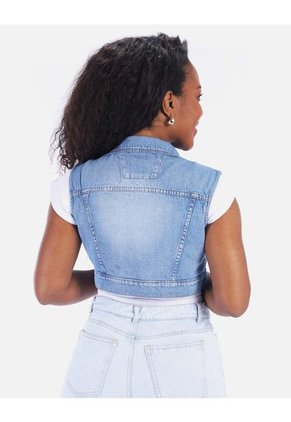 Chaleco Para Mujer Denim