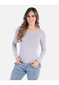 Camiseta Manga Larga Básica Para Mujer de Arequipe