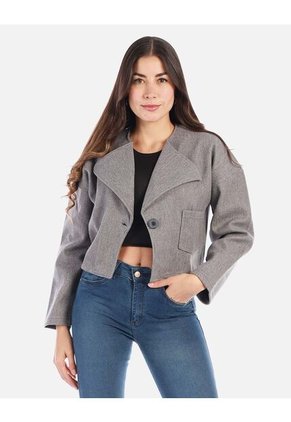 Chaqueta Femenina Con Silueta Amplia Y Elegante