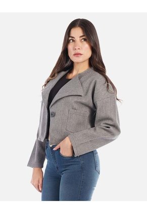 Chaqueta Femenina Con Silueta Amplia Y Elegante