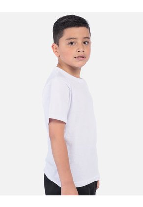 Camiseta Básica Blanca Colegial Unisex