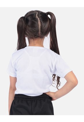 Camiseta Acanalada Cuello V Colegial Unisex