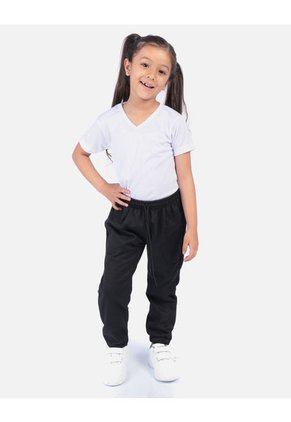 Pack X3 Camiseta Acanalada Cuello V Colegial Unisex