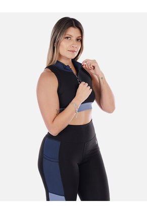 Top Deportivo De Mujer Con Cremallera Frontal