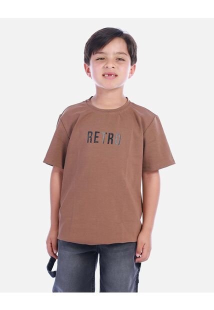 Camiseta Casual Marrón Para Niño | Arequipe