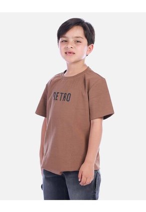 Camiseta Casual Marrón Para Niño | Arequipe