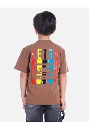 Camiseta Casual Marrón Para Niño | Arequipe
