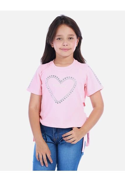 Blusa Rosada Con Corazón Para Niña | Arequipe