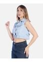 Chaleco De Jean Corto Para Mujer de Arequipe moda dulce