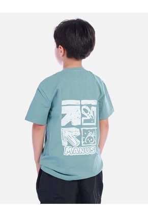 Camiseta Casual Verde Menta Para Niño | Arequipe