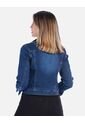 Chaqueta Jean Clásica Azul Oscuro de Arequipe moda dulce