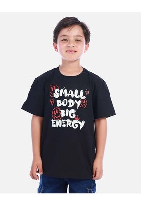Camiseta Negra Con Mensaje Para Niño | Arequipe