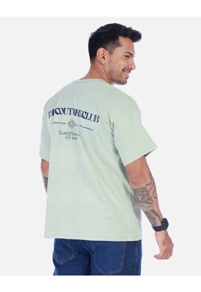 Camiseta Oversize Verde Menta Para Hombre