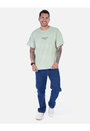 Camiseta Oversize Verde Menta Para Hombre