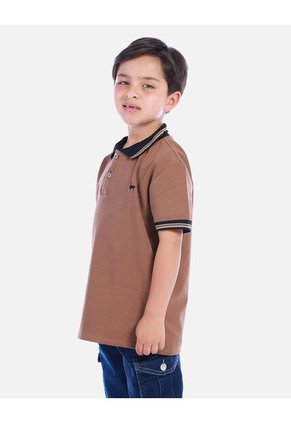 Camiseta Tipo Polo Camel Para Niño | Arequipe