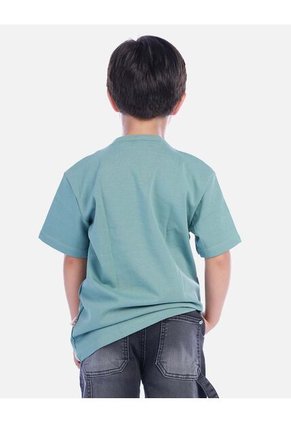 Camiseta Verde Salvia Con Estampado Para Niño | Arequipe